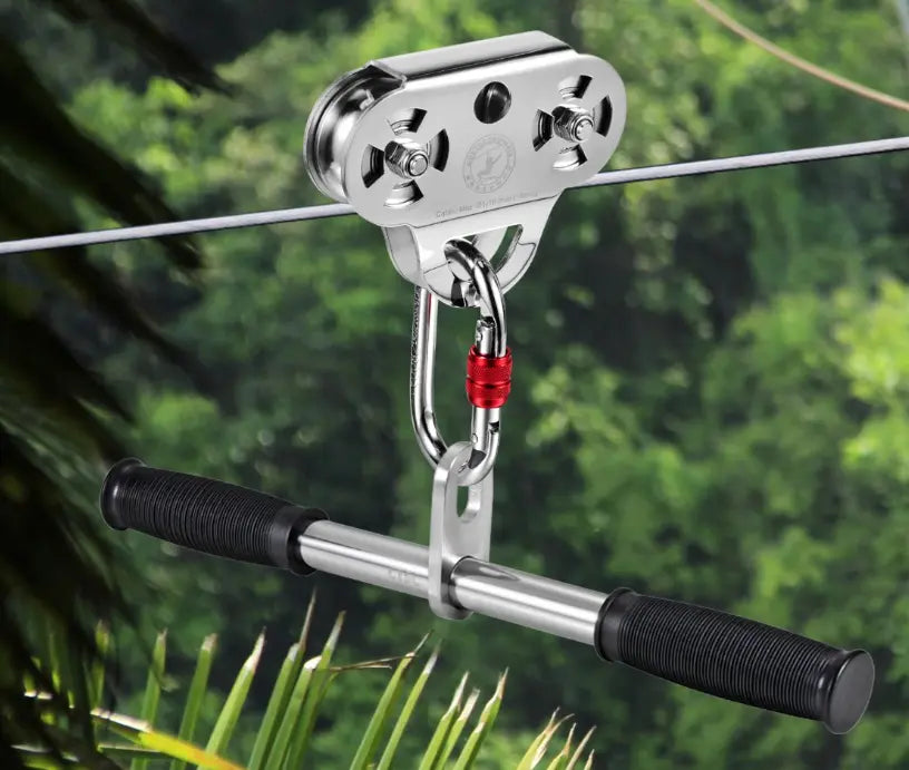 CTSC stainless steel zipline trolley is a high - quality product that combines fun and safety and win happy buyers from the globe!