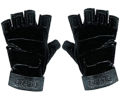 CTSC Uni-sex Sports Gloves Half Finger Cycling Mountain Bike Gloves-Anti-Slip Shock Absorbing Gel Pad Breathable Motorcycle Outdoor Sports Short Fitness Running Mountaineering rock climbing Gloves (Black)
