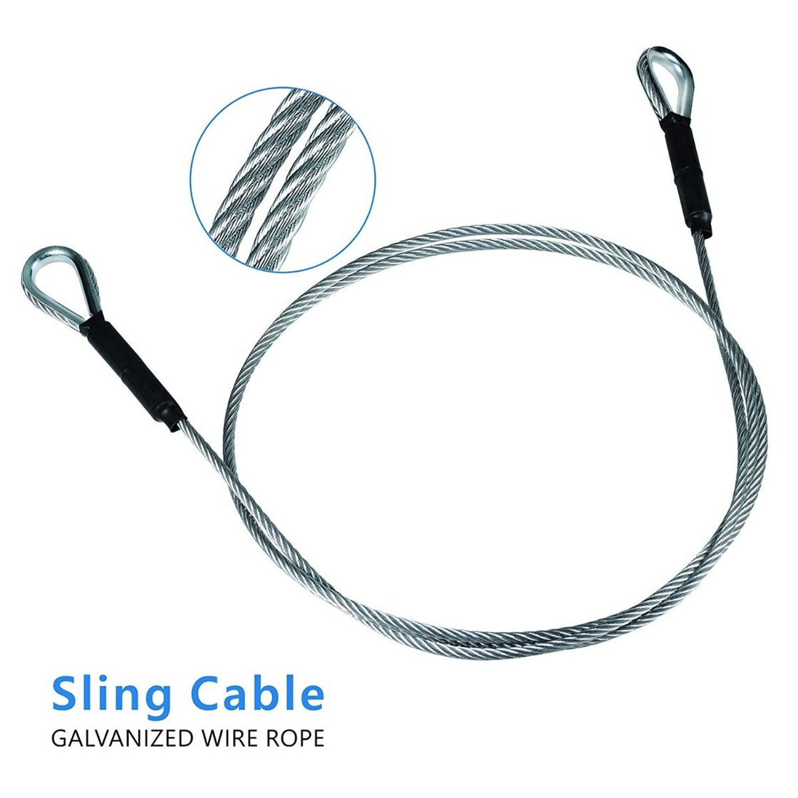 CTSC Zip Line Sling Cable, Wire Rope,  Extra Line