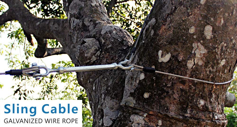 CTSC Zip Line Sling Cable, Wire Rope,  Extra Line