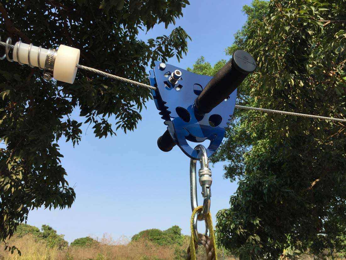 CTSC Heavy Duty Detachable Trolley Pulley with Sealed Ball-Bearings Handguard Maximum Load up to 800lbs