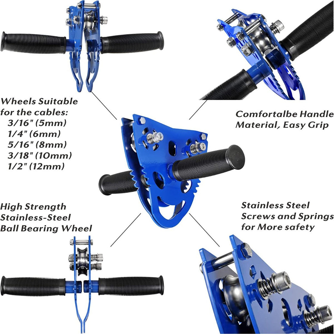 Heavy Duty Trolley Pulley With Quality Sheaves, Complete With Dual Stainless Steel Sealed Ball-bearings  A Choice For Enthusiast Maximum Speed And Adrenaline Rush (up to 800lbs)