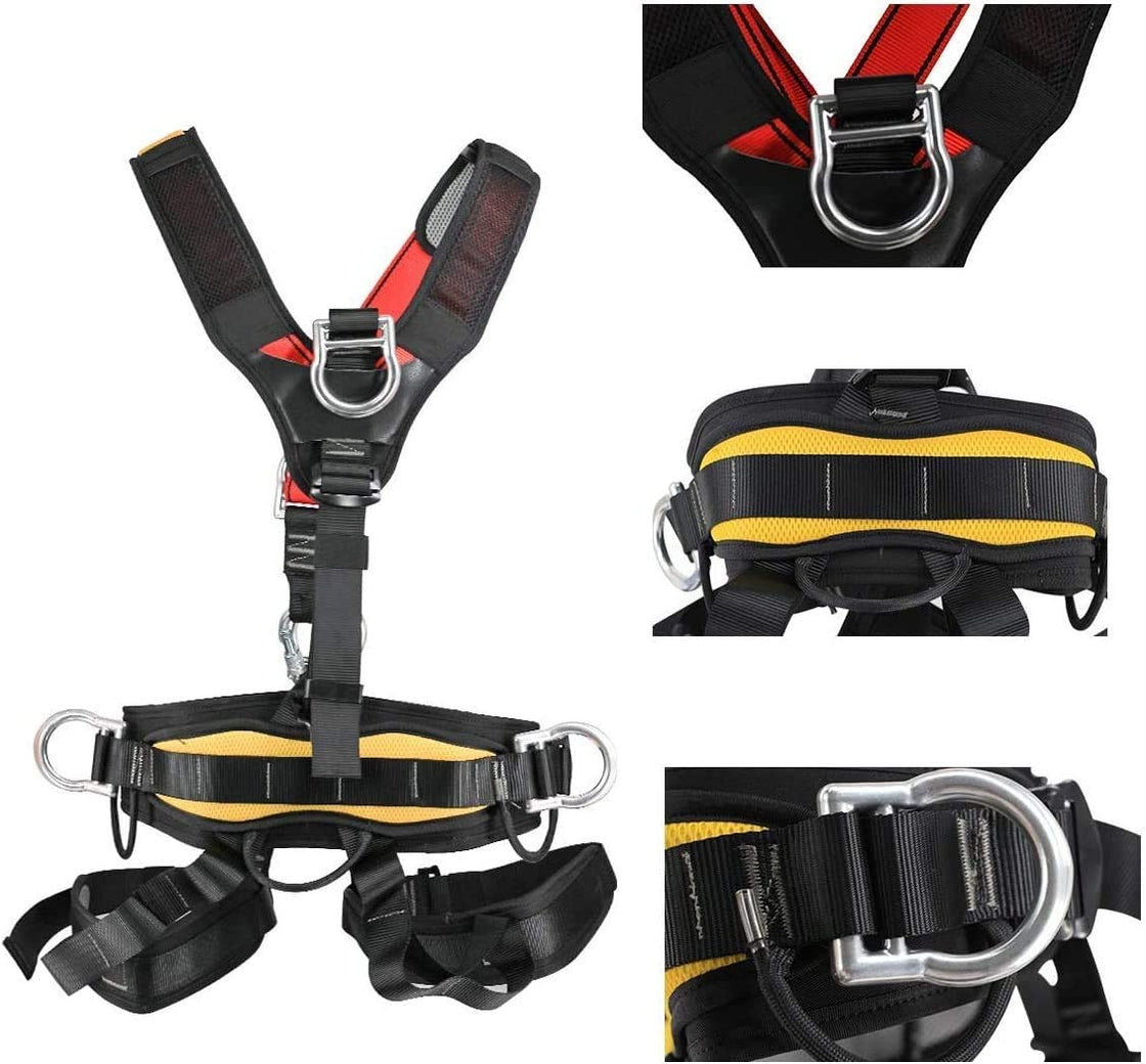 CTSC Treestand Harness, Tree Working Safety Belt, Climbing Harness for Garden Art Clip, Tree Clip, Firefighting On Tree, Full Body Harness for Zipline