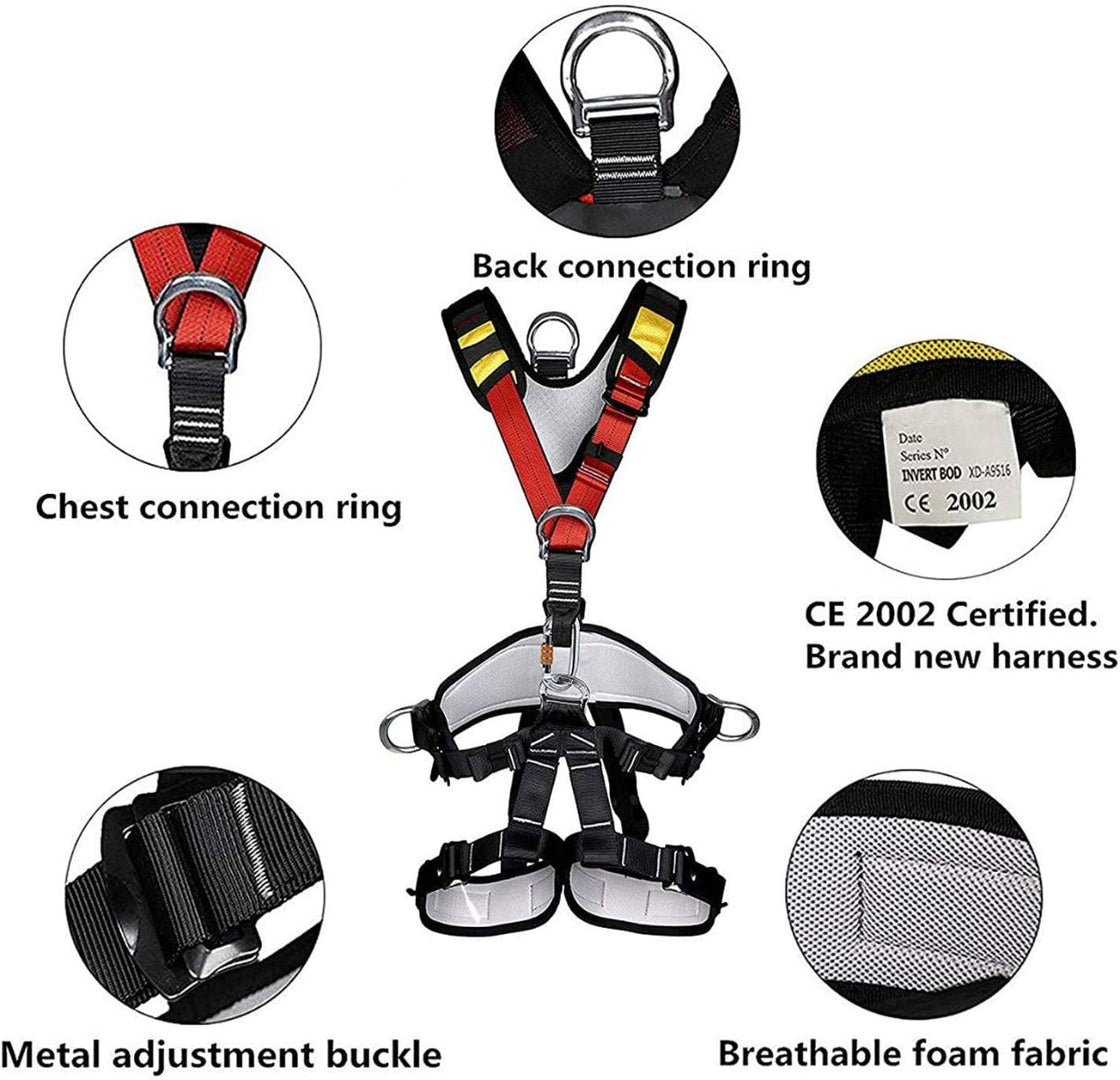 CTSC Treestand Harness, Tree Working Safety Belt, Climbing Harness for Garden Art Clip, Tree Clip, Firefighting On Tree, Full Body Harness for Zipline