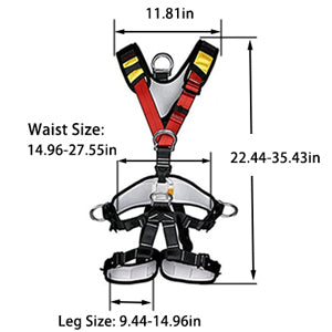 CTSC Treestand Harness, Tree Working Safety Belt, Climbing Harness for Garden Art Clip, Tree Clip, Firefighting On Tree, Full Body Harness for Zipline