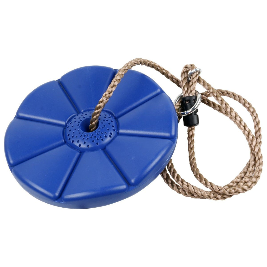 CTSC Zip Line Kits 95' For Kids and Adults Including Stainless Spring Brake and Plastic Seat with Rope Length Adjustable (up to 250lbs) (BLUE Bat)