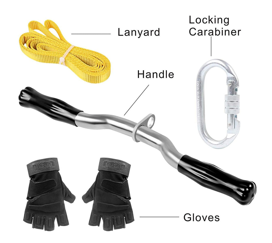 CTSC 150-350ft Heavy Duty Zip Line Kit For Kids And Adults With Harness Brake Cable Trolley Protective Gear Flying Fox Tyrolienne To Create Super Fun For The Whole Family  Holiday Gift Backyard Adventure Outdoors (up to 350lbs) (Silver)