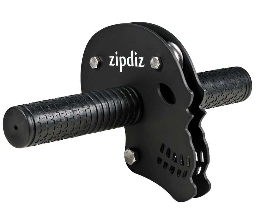 Zipdiz 95ft Backyard Zipline Kit with 5.9ft Spring Brake and Seat, Zip Line Kits with 2 Tree Protectors, Zipline for Backyard with 1/4" Cable, Up to 250lbs