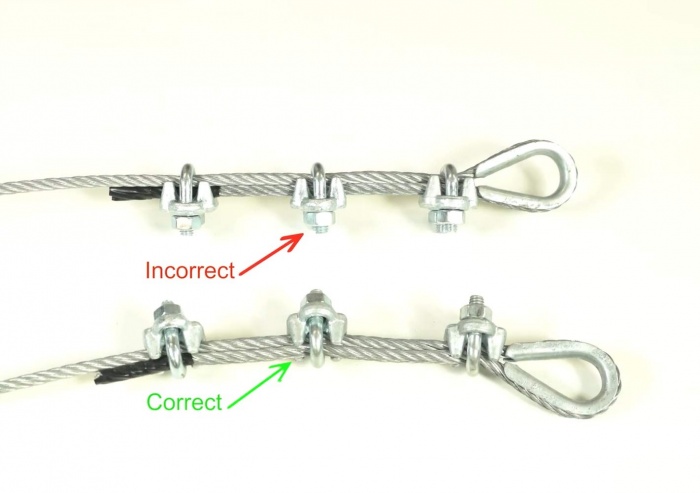 CTSC Wire Rope Clamp 3 8 inch 3 Pack Zinc Plated Wire Rope Clip