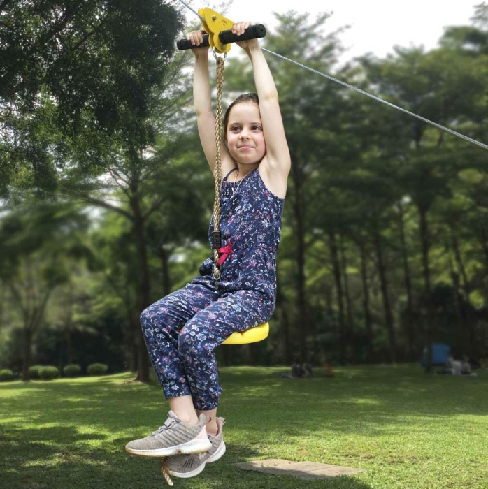 Ctsc Backyard Zip Line Kits For Kids And Adults 95 Foot With Brake