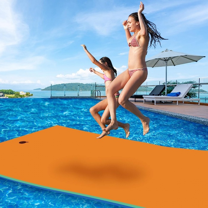 3-Layer Relaxing Tear-Proof Water Mat, Orange