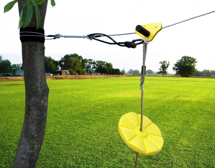 Ctsc Backyard Zip Line Kit For Kids And Adult With Brake And Seat