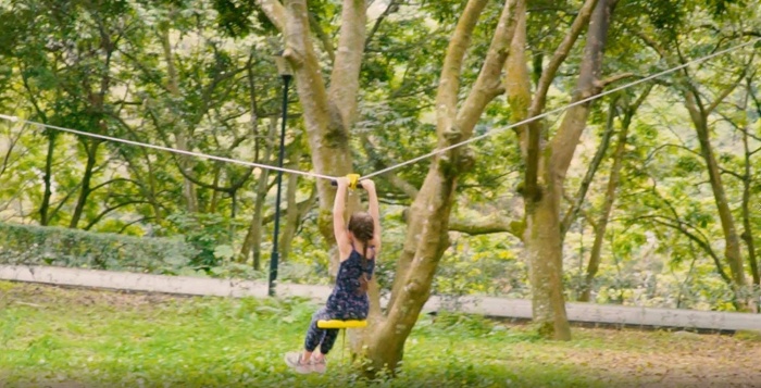 Ctsc Backyard Zip Line Kits For Kids And Adults 95 Foot With Brake
