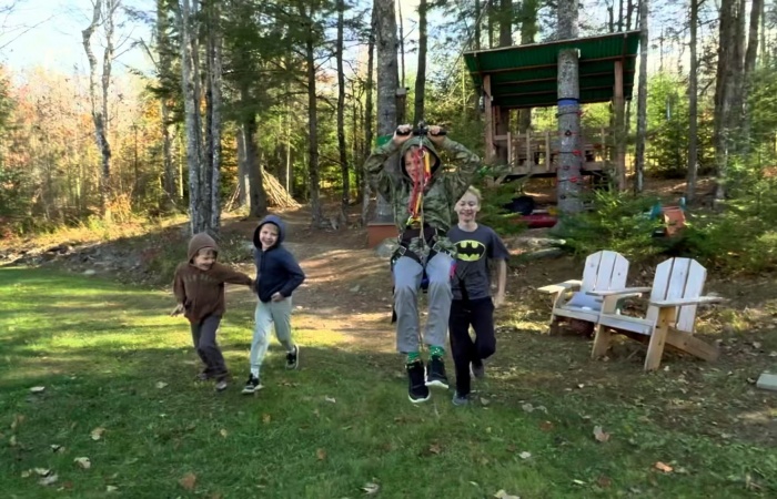 CTSC Backyard Zip Line Kit for kids And Adult 95 foot with Brake