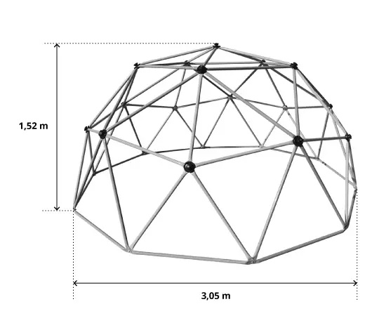 New Upgraded Outdoor Geometric Climbing Dome, with 750LBS