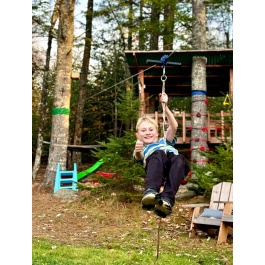 CTSC Backyard Zip Line Kit for kids And Adult 95 foot with Brake