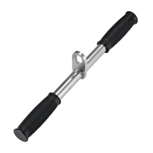 CTSC New Straight Design Handle Bar With Carabiner (Excluded) For Zipline And Gym Home Sports Fitness Can Easily Hold Up to 800LB (Silver) 