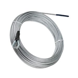 ZIPEAK Heavy-duty 5/16" Aircraft Cable Galvanized Steel Zipline Cable with 7000 lbs Breaking Strength, Wire Rope-Wire Cable-Zipline Rope 450ft Custom Length Acceptable (Silver)