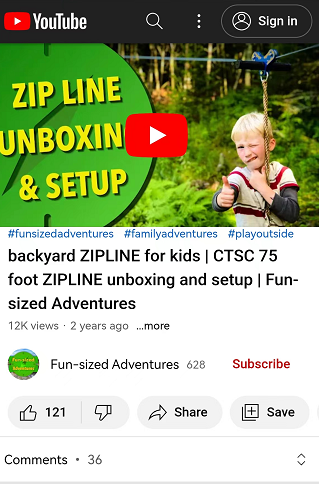 Installation Video On Backyard Zip Lines For Kids Unboxing, Setup And Assembly Instructions