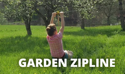 Thrill-seekers Love CTSC’s Garden Ziplines! Both Children And Adults Enjoy Zipping Over The Garden on This Fun, Durable Outdoor Game With Multiple Uses