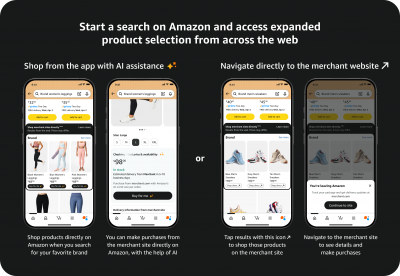 You Can Discover And Seamlessly Shop New Products Not Currently Available on Amazon. Depending on The Product, You Can Either Shop Merchant Sites With The Help of AI, or Visit The Merchant’s Site Directly to Shop Your Favorites With Wider Options