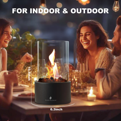 Tabletop Fire Pit is Carefully Designed to Work Well for Both Inside and Outside as Family Grill