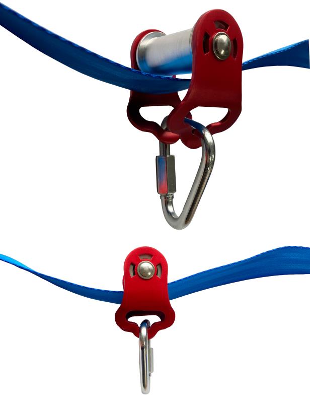 Ninja Slider Slackline Pulley - Zip Along Your Ninja Course with The Most  Fun New Accessory for Your Ninja Warrior Obstacle Course for KidsPulley for  Slackline